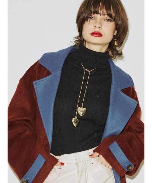 jouetie（ジュエティ）の「ダブルハートボールチェーンタイ（ネックレス・レディース・ゴールド/シルバー・FREE）」の12枚目の写真