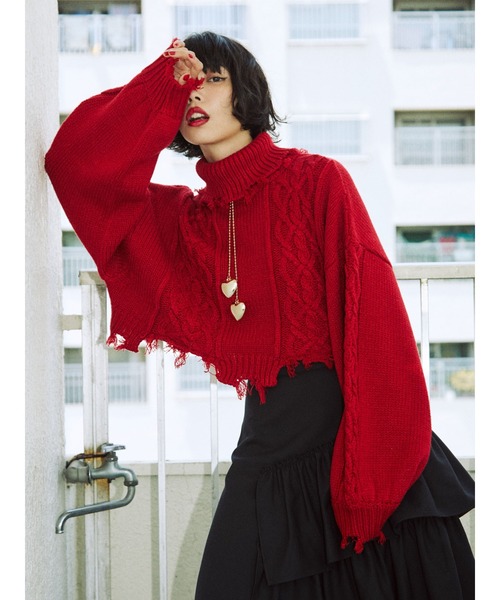 jouetie（ジュエティ）の「ダブルハートボールチェーンタイ（ネックレス・レディース・ゴールド/シルバー・FREE）」の22枚目の写真