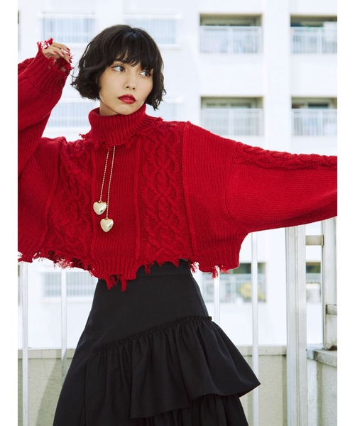 jouetie（ジュエティ）の「ダブルハートボールチェーンタイ（ネックレス・レディース・ゴールド/シルバー・FREE）」の21枚目の写真