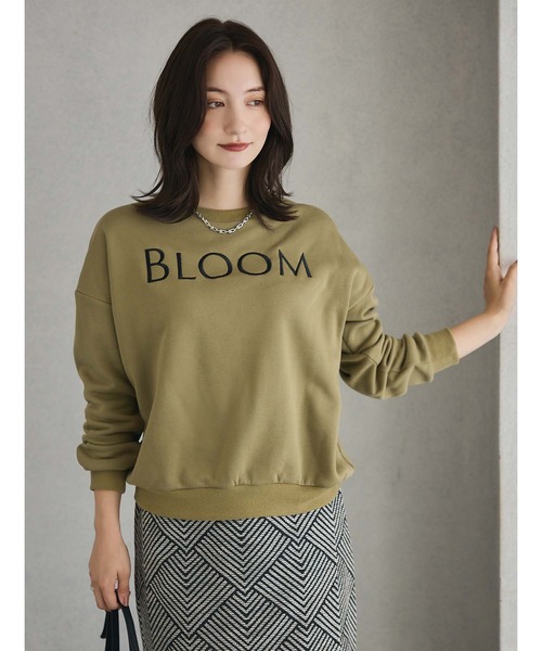 fifth（フィフス）の「ロゴ刺繍裏起毛スウェット（スウェット・レディース・カーキ/アイボリー・M）」の3枚目の写真