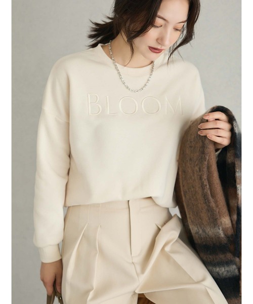 fifth（フィフス）の「ロゴ刺繍裏起毛スウェット（スウェット・レディース・カーキ/アイボリー・M）」の7枚目の写真