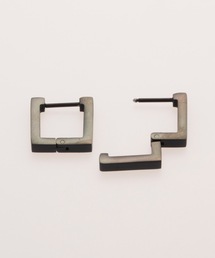 BUTTON＆CUFFLINKS | BUTTON＆CUFFLINKS　ボタンアンドカフリンクス：ステンレス　スクエアピアス 　四角ピアス　14mm(ピアス（両耳用）)