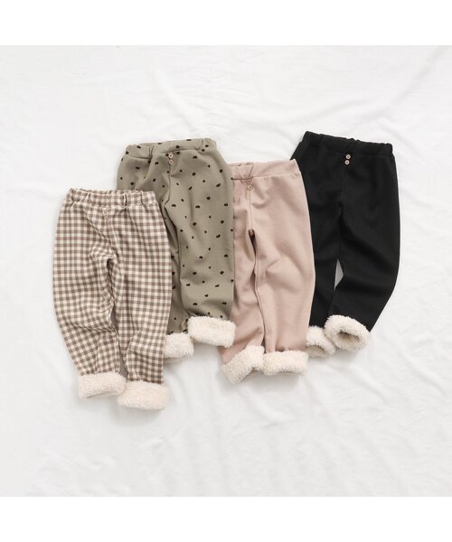 apres les cours（アプレレクール）の「あったかレギンス/7days Style pants（レギンス/スパッツ・キッズ・ブラック/カーキ/ブラウン/ベージュ・80/90/100/110/120/130）」の10枚目の写真