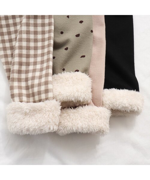 apres les cours（アプレレクール）の「あったかレギンス/7days Style pants（レギンス/スパッツ・キッズ・ブラック/カーキ/ブラウン/ベージュ・80/90/100/110/120/130）」の11枚目の写真