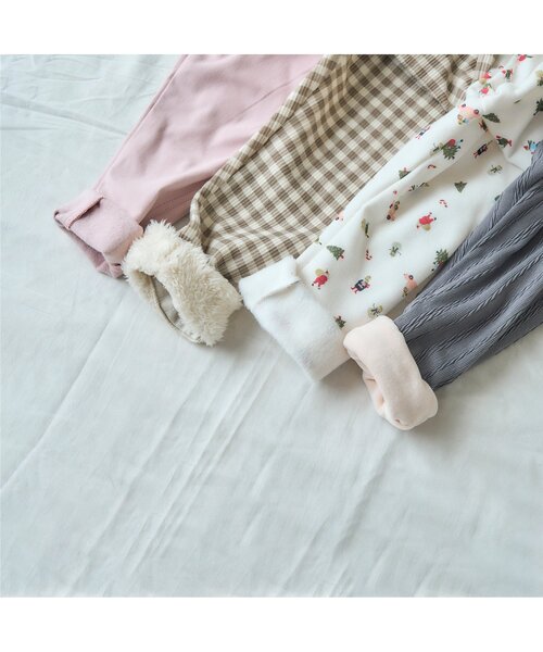 apres les cours（アプレレクール）の「あったかレギンス/7days Style pants（レギンス/スパッツ・キッズ・ブラック/カーキ/ブラウン/ベージュ・80/90/100/110/120/130）」の14枚目の写真