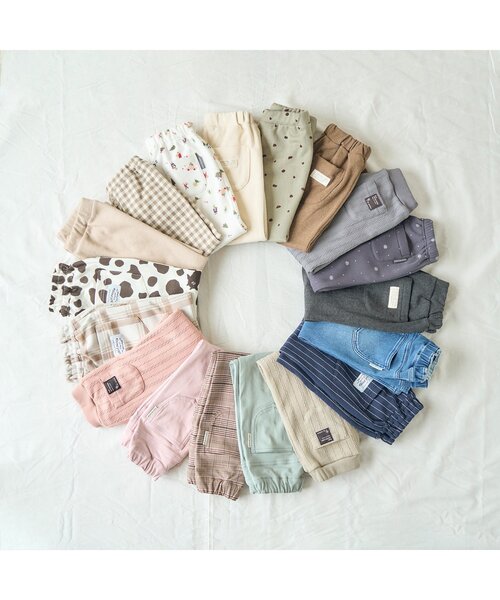 apres les cours（アプレレクール）の「あったかレギンス/7days Style pants（レギンス/スパッツ・キッズ・ブラック/カーキ/ブラウン/ベージュ・80/90/100/110/120/130）」の15枚目の写真