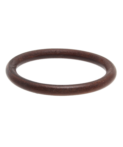 BEAMS BOY（ビームスボーイ）の「BEAMS BOY / レザーバングル（ブレスレット・レディース・ベージュ/ブラウン・MEDIUM/SMALL）」の2枚目の写真