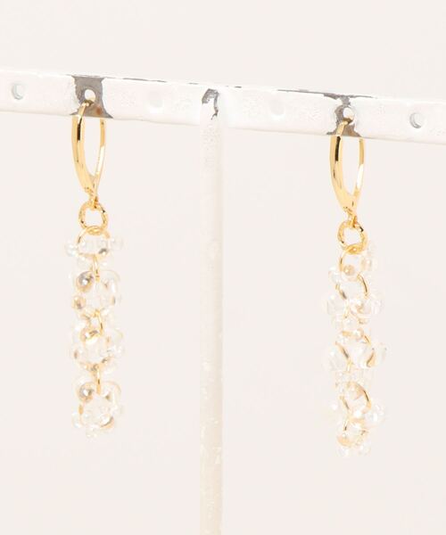 tone(トーン)の「【Cherie+Chambre】Farfalle Beads Pierce(ピアス(両耳用)・レディース・グリーン/クリア・FREE)」の3枚目の写真
