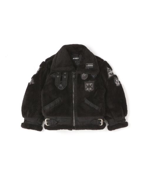 AVIREX(アヴィレックス)の「《価格改定商品》KIDS / キッズ / RETORO BOA B‐3 TOPGUN / レトロボア B-3 トップガン / AVIREX / アヴィレックス(ミリタリージャケット・キッズ・ベージュ/ブラック・100/120/140)」の1枚目の写真