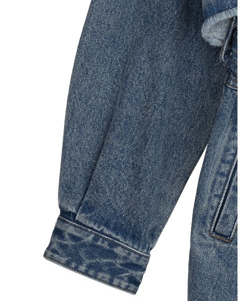 Ameri（アメリ）の「MANY WAY VERSATILE DENIM COAT（デニムジャケット・レディース・インディゴブルー/ブラック・SMALL/MEDIUM）」の17枚目の写真