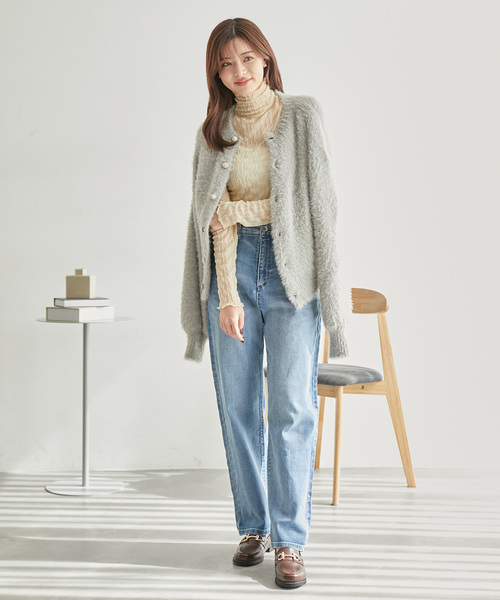 ROPE' PICNIC（ロペピクニック）の「ウエストシェイプハイライズマムジーンズ（デニムパンツ・レディース・ブルー系その他5・36/40/38）」の3枚目の写真