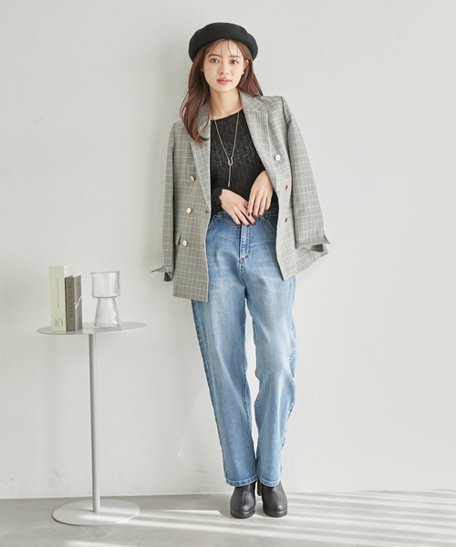 ROPE' PICNIC（ロペピクニック）の「ウエストシェイプハイライズマムジーンズ（デニムパンツ・レディース・ブルー系その他5・36/40/38）」の7枚目の写真