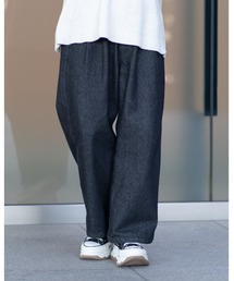 ROOPTOKYO | ROOP TOKYO×れお コラボ ２タックワイドストレートデニムパンツ(デニムパンツ)