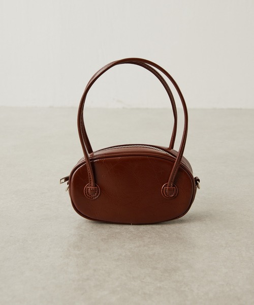 PAPILLONNER(パピヨネ)の「オーバルミニボストン(ハンドバッグ・レディース・ダークブラウン/ブラック・FREE)」の21枚目の写真