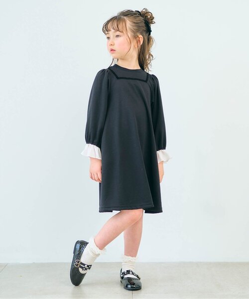 apres les cours(アプレレクール)の「お花レースソックス(ソックス/靴下・キッズ・ネイビー/オフホワイト・12/15 /18/21)」の9枚目の写真