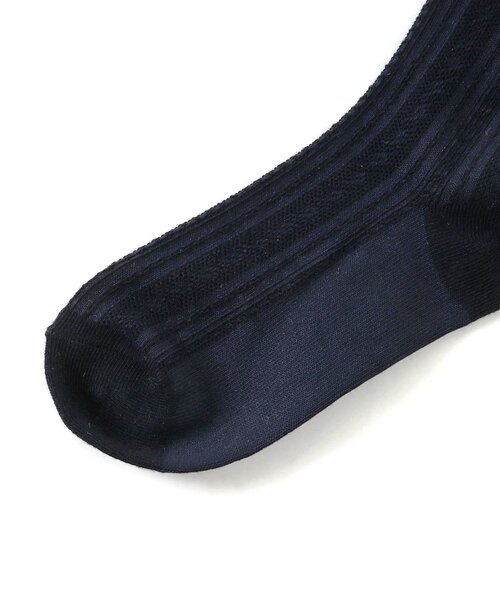 apres les cours(アプレレクール)の「お花レースソックス(ソックス/靴下・キッズ・ネイビー/オフホワイト・12/15 /18/21)」の7枚目の写真