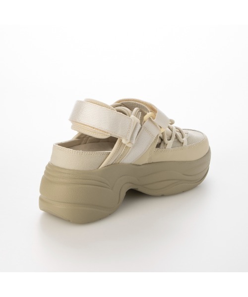 EVOL（イーボル）の「【EVOL】バックバンドスニーカーソールサンダル IW5292（スニーカー・レディース・ブラック/ベージュ・S/M/L/LL）」の10枚目の写真