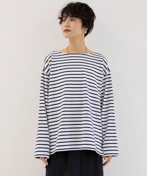 Rie Miller(リエミラー)の「ストレッチバスクシャツ(Tシャツ/カットソー・レディース・ブルー系その他6/イエロー系その他/ブルー系その他・FREE)」の11枚目の写真