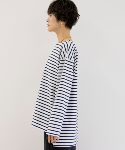 Rie Miller(リエミラー)の「ストレッチバスクシャツ(Tシャツ/カットソー・レディース・ブルー系その他6/イエロー系その他/ブルー系その他・FREE)」の12枚目の写真