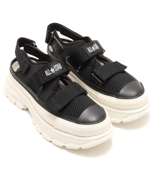 CONVERSE(コンバース)の「CONVERSE AS(R) TREKWAVE SANDAL OX / コンバース AS(R)トレックウェーブ サンダル オックス(サンダル・レディース・ブラック系その他/ブラック・25.0cm/24.0cm/24.5cm/23.5cm/23.0cm)」の1枚目の写真