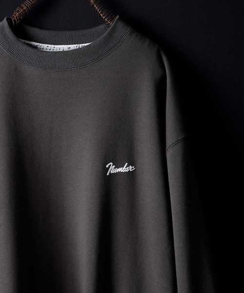 NUMBER (N)INE(ナンバーナイン)の「NUMBER (N)INE/ナンバーナイン Number⑨ SMALL LOGO SWEATSHIRT(スウェット・メンズ・アイボリー/ダークグレー/ブラック・3/2/4)」の18枚目の写真