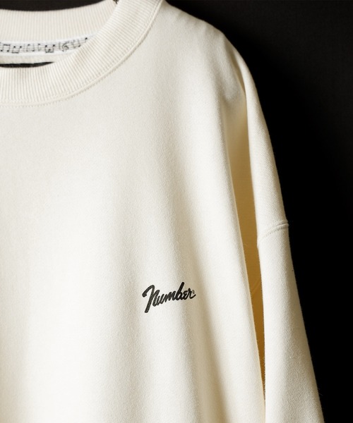 NUMBER (N)INE(ナンバーナイン)の「NUMBER (N)INE/ナンバーナイン Number⑨ SMALL LOGO SWEATSHIRT(スウェット・メンズ・アイボリー/ダークグレー/ブラック・3/2/4)」の6枚目の写真
