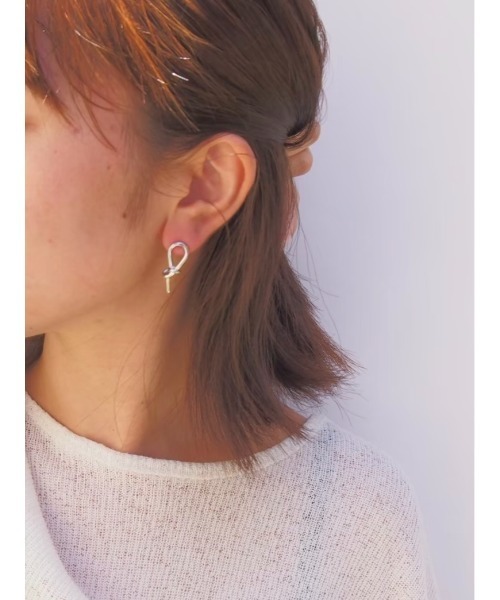 mille blanc(ミルブラン)の「【ニッケルフリー】 メタルモチーフピアス(ピアス(両耳用)・レディース・シルバー系その他3/シルバー系その他4/シルバー系その他5・FREE)」の5枚目の写真