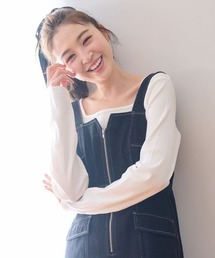 mysty woman | テレコ2WAYインナープルオーバー　106932(Tシャツ/カットソー)