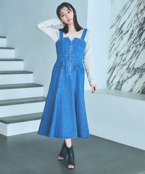 mysty woman（ミスティウーマン）の「テレコ2WAYインナープルオーバー　106932（Tシャツ/カットソー・レディース・ライトベージュ/ブラック/オフホワイト・FREE）」の16枚目の写真