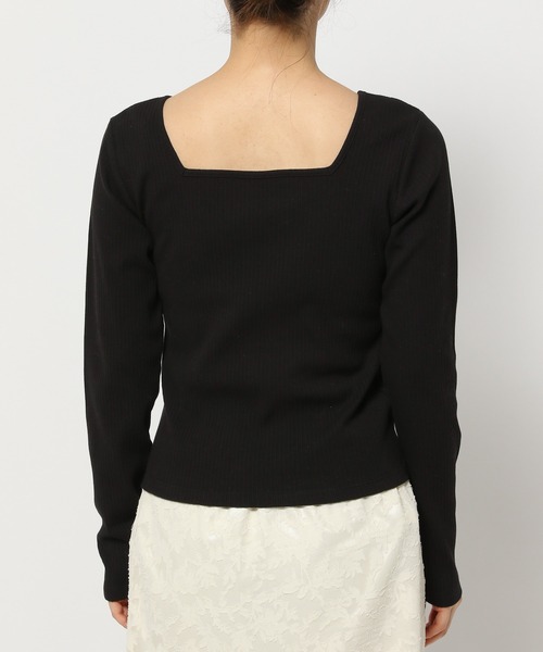 mysty woman（ミスティウーマン）の「テレコ2WAYインナープルオーバー　106932（Tシャツ/カットソー・レディース・ライトベージュ/ブラック/オフホワイト・FREE）」の8枚目の写真