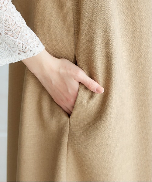 miclat（ミクラ）の「大きいサイズ　深Vネックワンピース　miclat（ワンピース・レディース・ベージュ/ネイビー・L/LL/3L/4L/5L）」の12枚目の写真