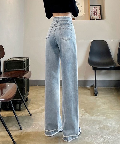 FABIANA FILIPPI 24AW デニム・ジーパン ブルー系 Fabiana Filippi Washed Denim High-Rise Straight-Leg Jeans