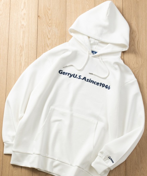 GERRY(ジェリー)の「【ag】〔GERRY/ジェリー〕シルクタッチストレッチ フロント刺繍 プルオーバーパーカー(パーカー・メンズ・ブラック/グレー/ブルー/ホワイト/グレー系/ブラック系/ホワイト系/ブルー系・MEDIUM/X-LARGE/LARGE)」の14枚目の写真