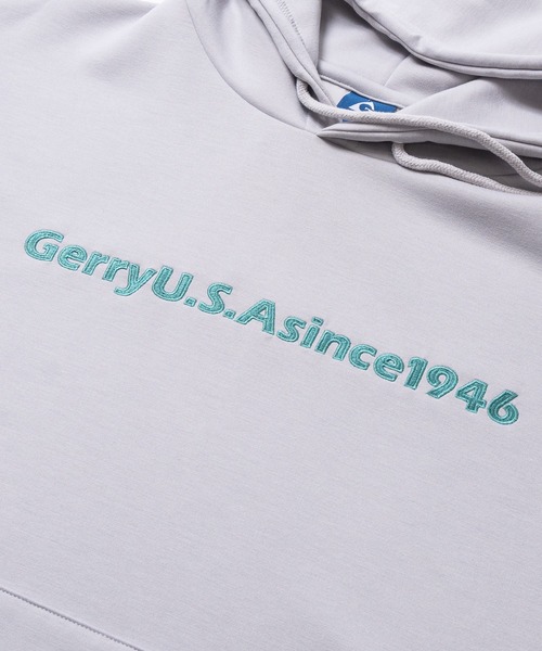 GERRY(ジェリー)の「【ag】〔GERRY/ジェリー〕シルクタッチストレッチ フロント刺繍 プルオーバーパーカー(パーカー・メンズ・ブラック/グレー/ブルー/ホワイト/グレー系/ブラック系/ホワイト系/ブルー系・MEDIUM/X-LARGE/LARGE)」の10枚目の写真