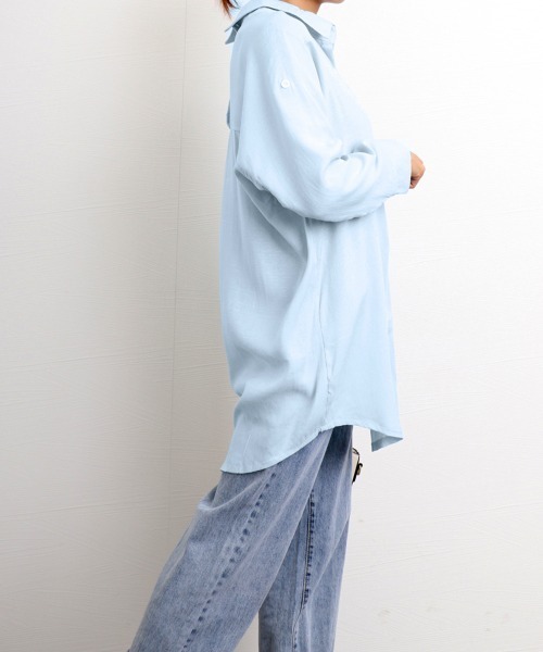 Miniministore(ミニミニストア)の「チュニックシャツブラウス ドルマン袖(シャツ/ブラウス・レディース・ホワイト/ブルー・L/XXL/XL)」の18枚目の写真