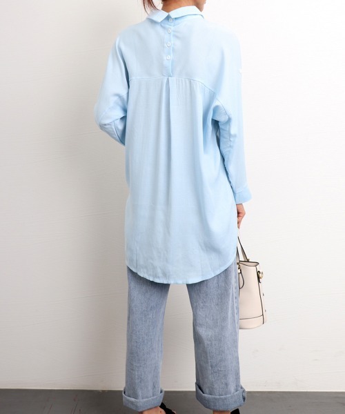 Miniministore(ミニミニストア)の「チュニックシャツブラウス ドルマン袖(シャツ/ブラウス・レディース・ホワイト/ブルー・L/XXL/XL)」の19枚目の写真