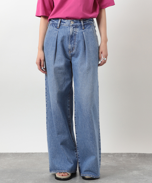 VERMEIL par iena（ヴェルメイユパーイエナ）の「【NEEDBY heritage/二―ドバイ ヘリテージ】AARON（デニムパンツ・レディース・コバルトブルー・26/25/24/23）」の3枚目の写真