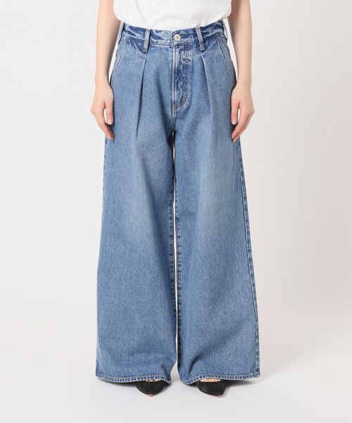 VERMEIL par iena（ヴェルメイユパーイエナ）の「【NEEDBY heritage/二―ドバイ ヘリテージ】AARON（デニムパンツ・レディース・コバルトブルー・26/25/24/23）」の12枚目の写真
