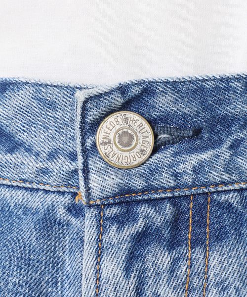 VERMEIL par iena（ヴェルメイユパーイエナ）の「【NEEDBY heritage/二―ドバイ ヘリテージ】AARON（デニムパンツ・レディース・コバルトブルー・26/25/24/23）」の21枚目の写真