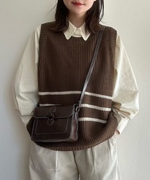 Cham. | シンプルラインニットベスト(ベスト)