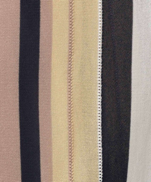 niko and...(ニコアンド)の「ストライプポロニットプルオーバー(ポロシャツ・メンズ・オフホワイト/ブラック/ライトブルー/ベージュ・LARGE/MEDIUM)」の16枚目の写真
