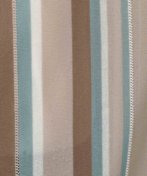 niko and...(ニコアンド)の「ストライプポロニットプルオーバー(ポロシャツ・メンズ・オフホワイト/ブラック/ライトブルー/ベージュ・LARGE/MEDIUM)」の17枚目の写真