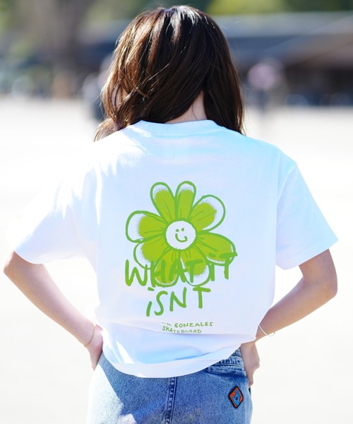 （What it isNt）ART BY MARKGONZALES（ワットイットイズント）の「【ムラサキスポーツ限定】(What it isNt)ART BY MARKGONZALES/ワット イット イズント マークゴンザレス Tシャツ オーバーサイズ 2H7-14399（Tシャツ/カットソー・レディース・ホワイト/ブラック/杢グレー・M/L）」の6枚目の写真