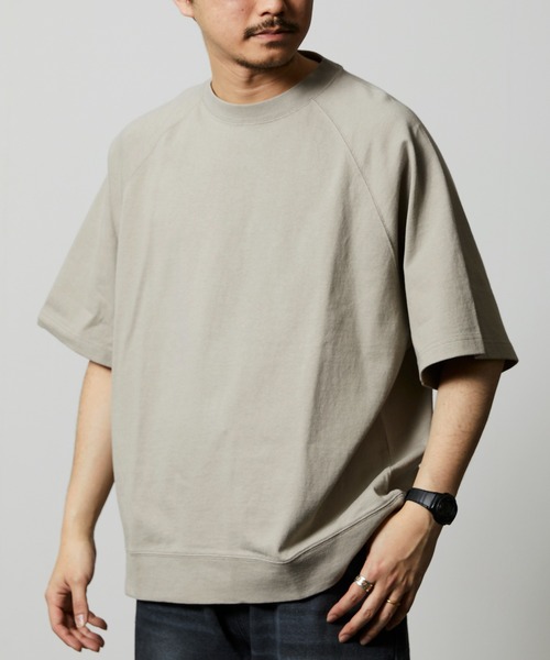 FREAK'S STORE（フリークスストア）の「限定展開 9オンス Heavyweight ビッグシルエット ラグランスリーブTシャツ/ヘビーウェイト（Tシャツ/カットソー・メンズ・ホワイト/グレイッシュベージュ/スミクロ/オリーブ/ブラウン/ネイビー/ブラック/アッシュグレー・SMALL/MEDIUM/LARGE）」の6枚目の写真