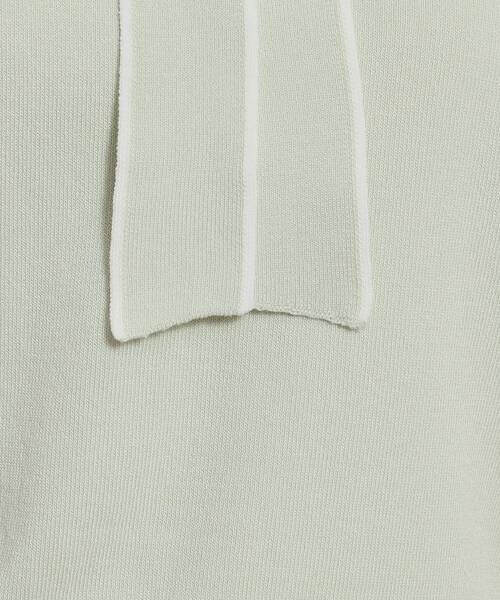 ITS'DEMO（イッツデモ）の「◆【大人かわいい／オフィスに／肌触り柔らか】配色ボウタイニット（ニット/セーター・レディース・グリーン系/ピンク/オフホワイト/ブラック・00）」の16枚目の写真