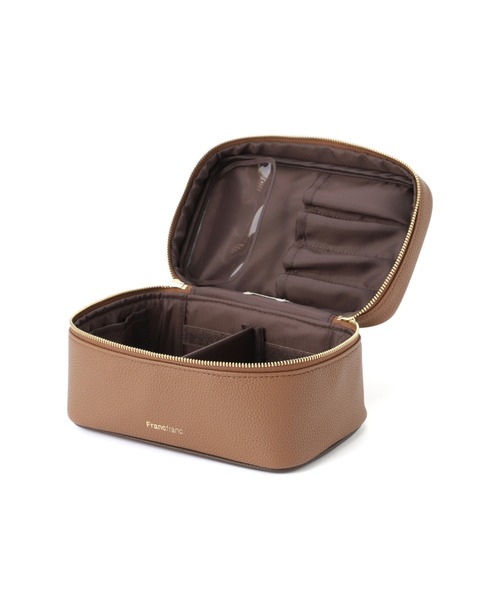 バイカラー バニティポーチ S ブラウン（ポーチ）｜Francfranc（フラン