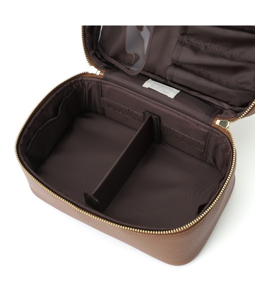 バイカラー バニティポーチ S ブラウン（ポーチ）｜Francfranc