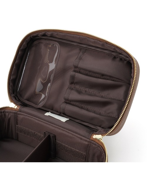 バイカラー バニティポーチ S ブラウン（ポーチ）｜Francfranc（フラン