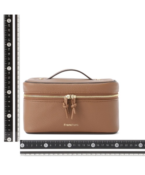 バイカラー バニティポーチ S ブラウン（ポーチ）｜Francfranc（フラン