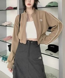 ZIPアップショートジャケット